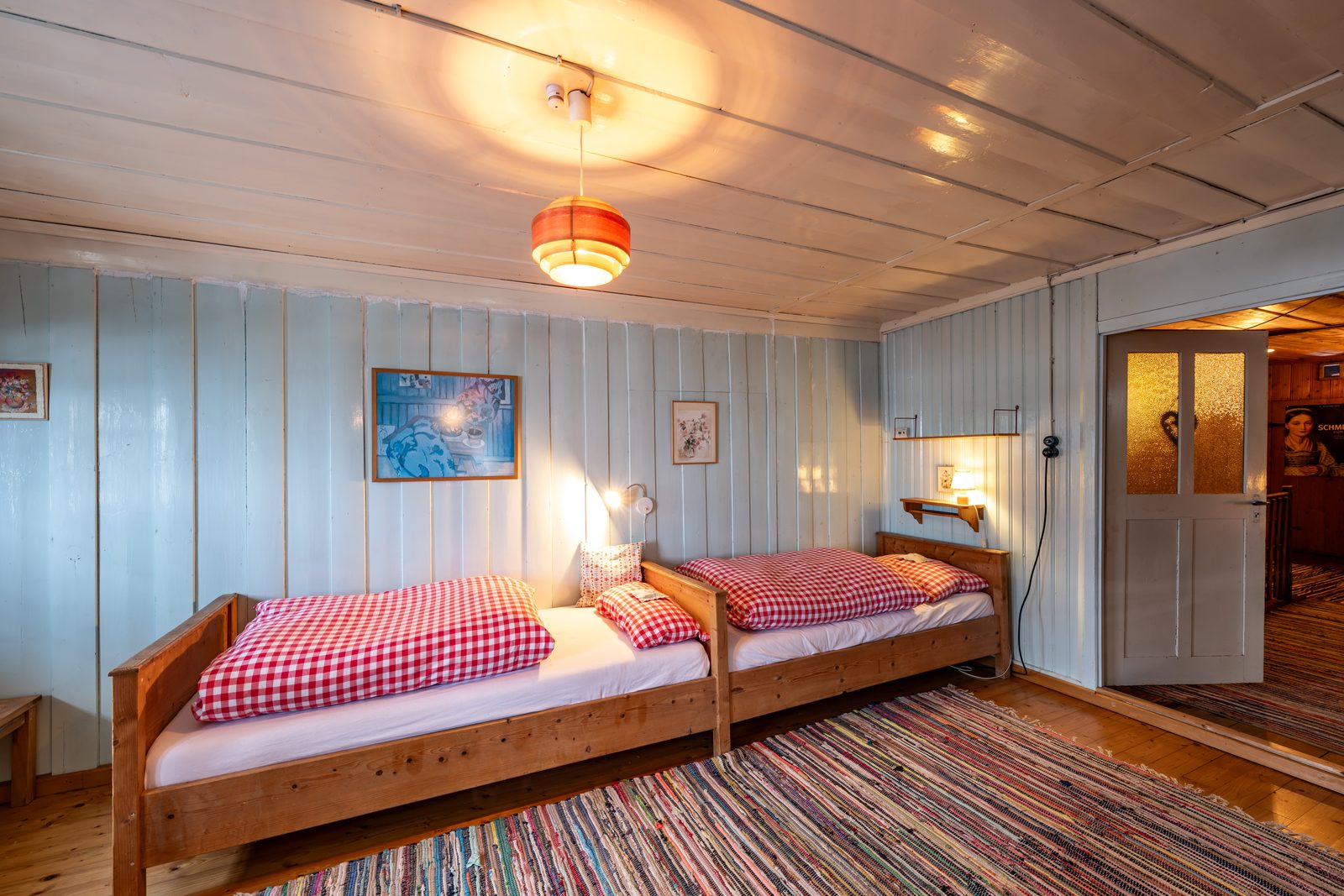 Schlafzimmer 4 Ferienhaus Allgäu Einzelbetten für Kinder